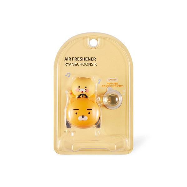 Kakao Friends Автомобильный освежитель воздуха Ryan Chunsik 2мл, 1 штука, аромат сада, лучший персонаж Кореи