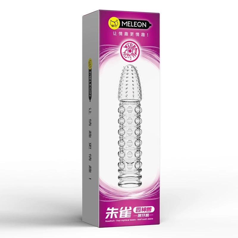 Мужской пенис Чехлы Удлинитель Презервативы Игрушки для взрослых Силиконовый палец Насадка для члена Стимуляция клитора Блокировка Кольца для пениса Секс-игрушки для мужчин