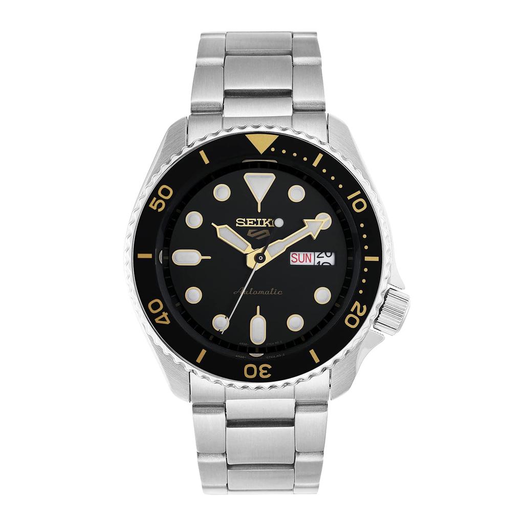 SEIKO5 Sports Black Dial Silver Stainless Steel Bracelet Automatic Watch SRPD57K1 [Seiko] [Item]
