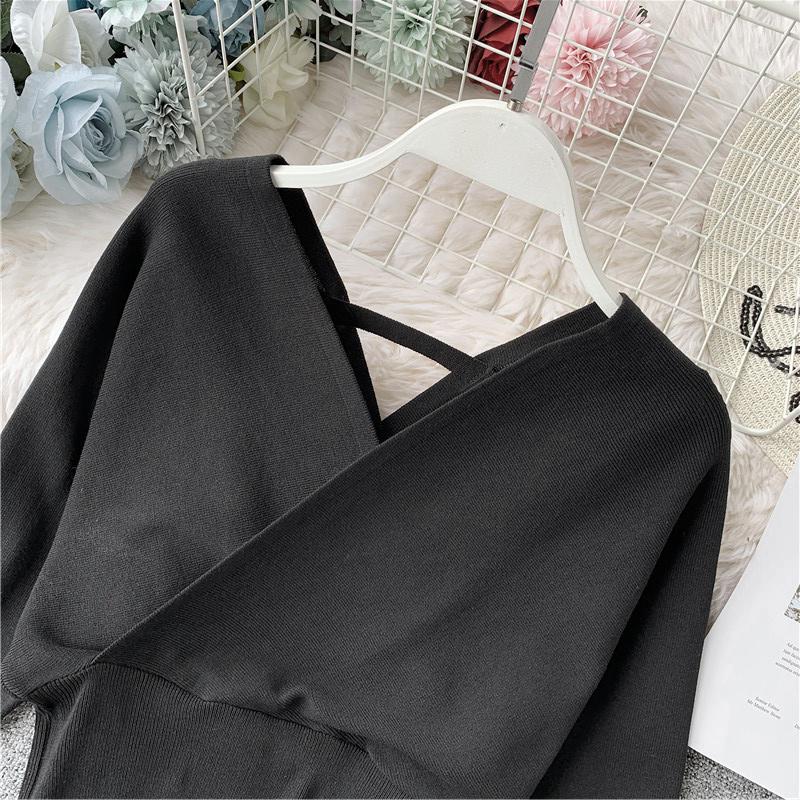 YYFS Женские модные повседневные весенне-осенние однотонные блузки и рубашки с v-образным вырезом и длинным рукавом с принтом