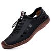 Полые кожаные туфли мужские дышащие уличные туфли модные мужские роскошные сандалии мужские удобные прогулочные туфли мужские мокасины