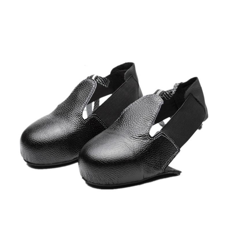Men's Durable Steel Toe Cap Cowhide Shoe Covers for Safety and Protection
