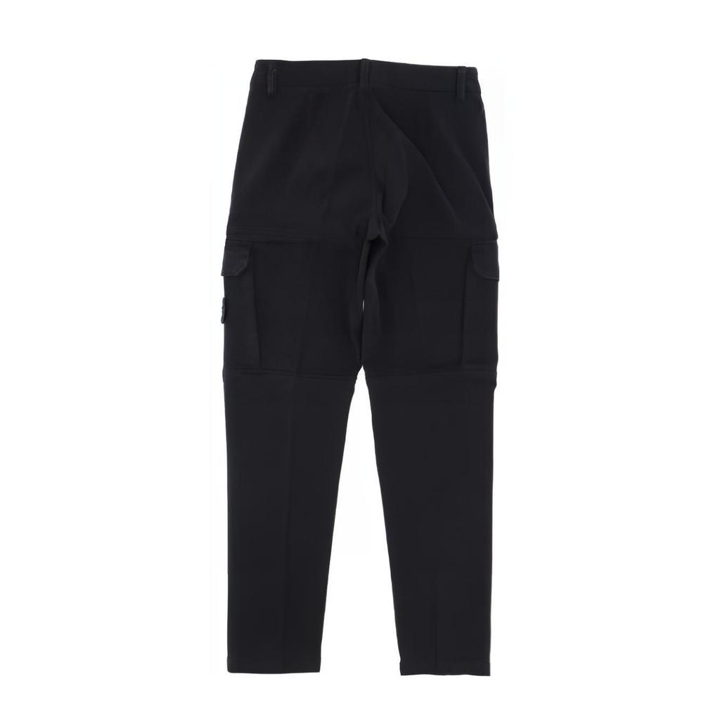 STONE ISLAND Однотонные повседневные детские брюки со средней посадкой и прямым кроем Детские брюки Черный 771630214-V0029