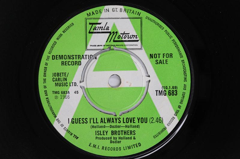 7-дюймовая пластинка ISLEY BROTHERS I Guess Ill Always Love You Это TMG683PROMO TAMLA MOTOWN 1969 UK SoulFunk Б/у
