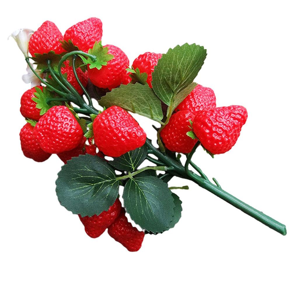 1 шт. Поддельные фрукты Лонган Искусственные личи Черника Вишня Украшения для дома Пластиковая пена Поддельные фрукты Украшения для витрины