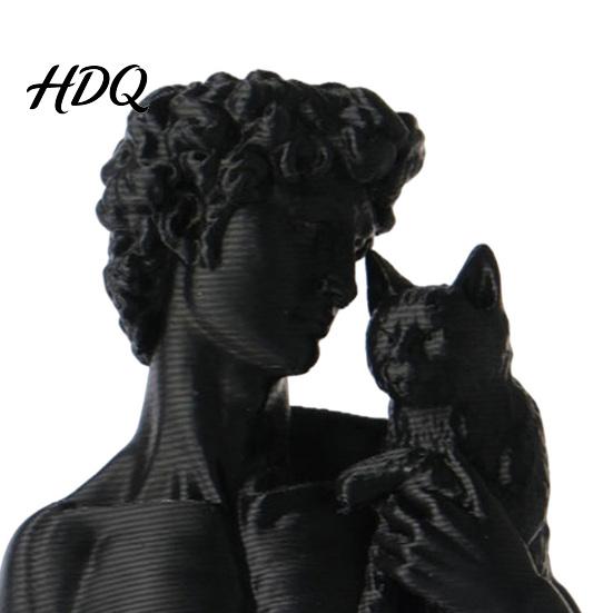Ретро Домашний Декор 3D Печатная Статуя Давида с Кошкой Европейская Классическая Арт Скульптура Фигурка Личность Настольный Дисплей для Офисного Декора Современный