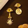 Винтажное Ожерелье 'Глаз Дьявола' В Стиле Schiaparelli Ретро Подвеска-Нос Цепочка Для Свитера