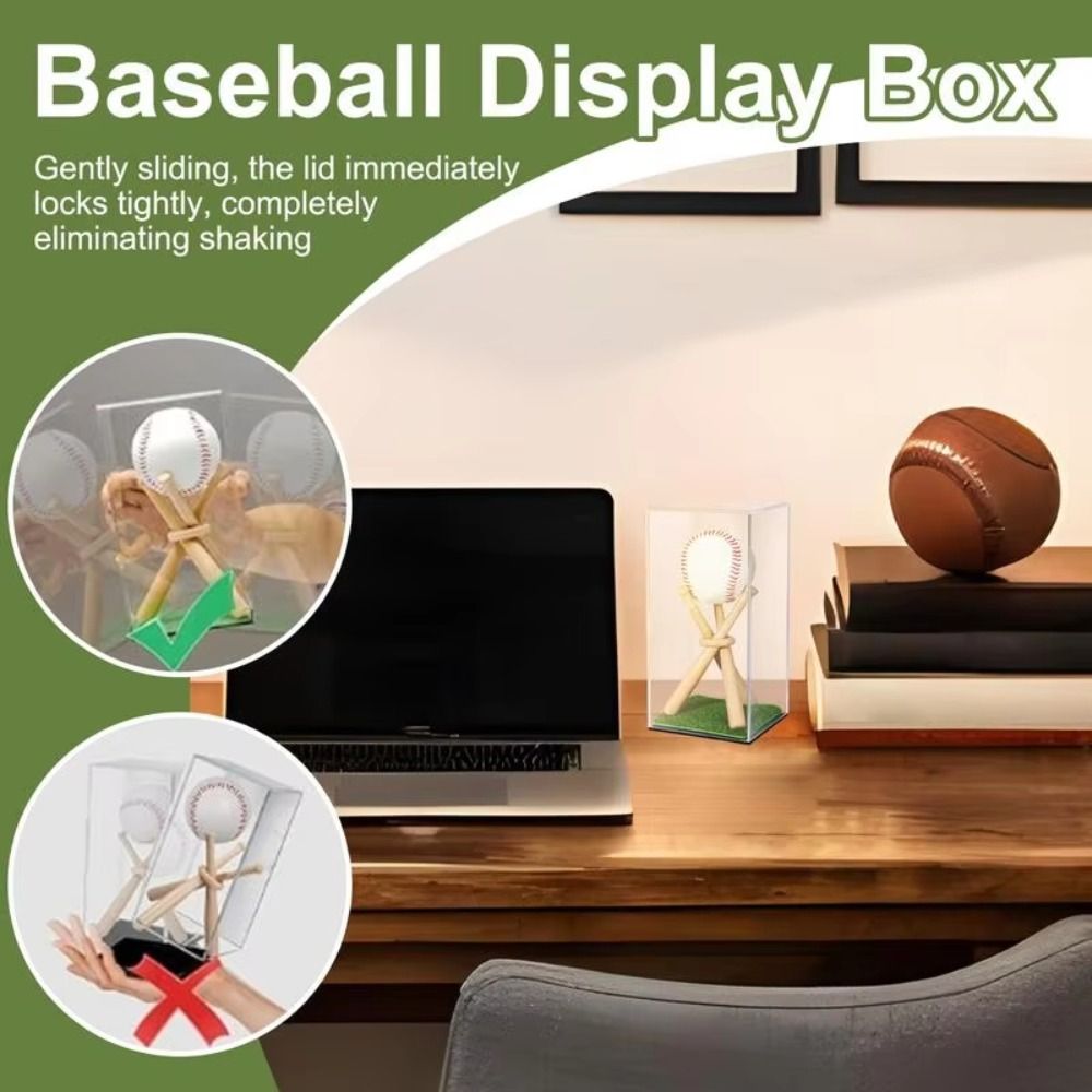 UV Protection Baseball Display Stand Acrylic Baseball Holder Case Baseball Storage Boxes Softball