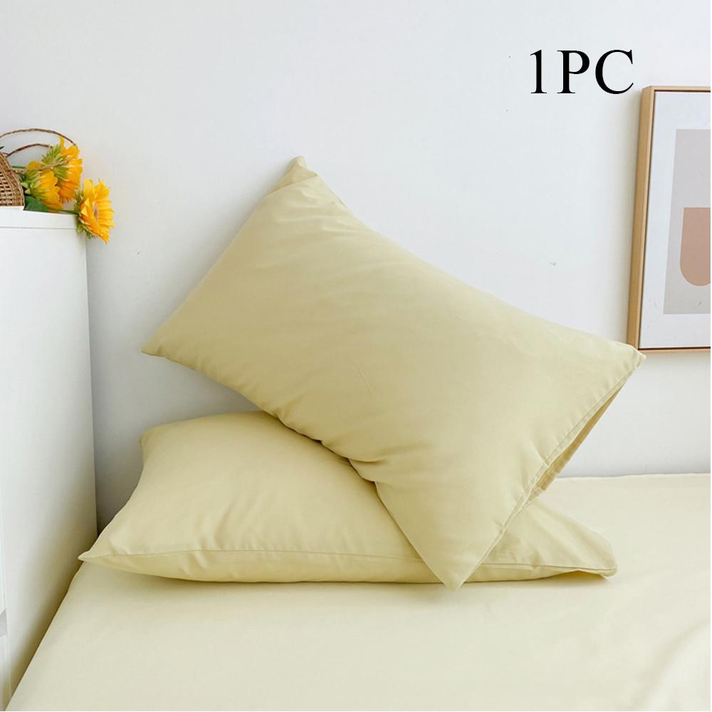 Cotton Pillowcase High-Quality Envelope Pillowcover Solid Color Pillow Case Bedding Sleep Pillow Cover Case 48x74