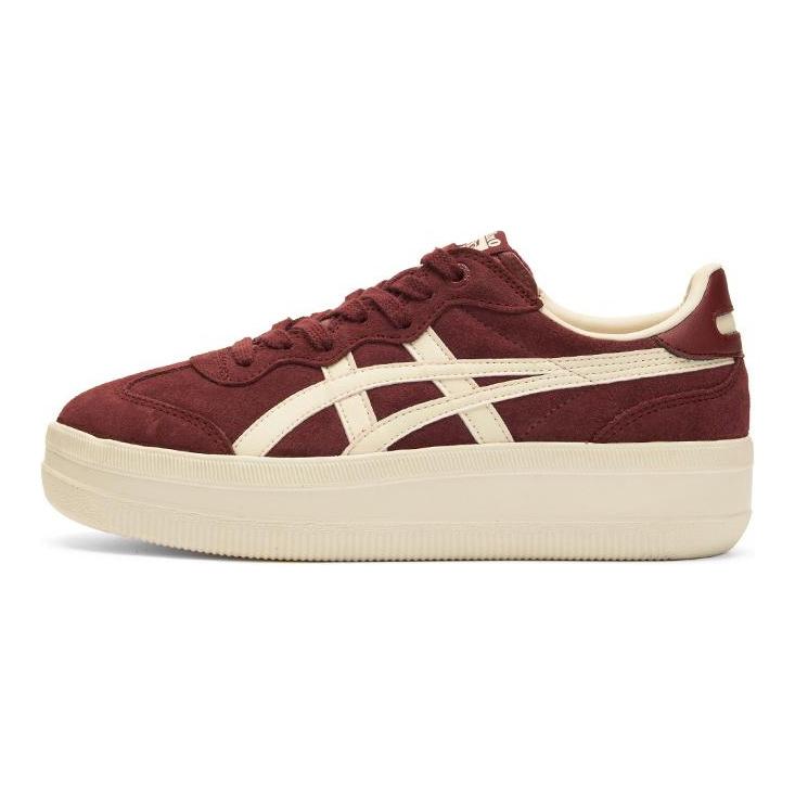 ONITSUKA TIGER Износостойкие низкие повседневные кроссовки унисекс бордового цвета 1183C561-600