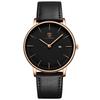 Date Quartz Leather Black [BEN NEVIS] Men's Watch, Simple, Stylish, Thin, Casual, Display, Waterproof, Analog, Watch, Strap,