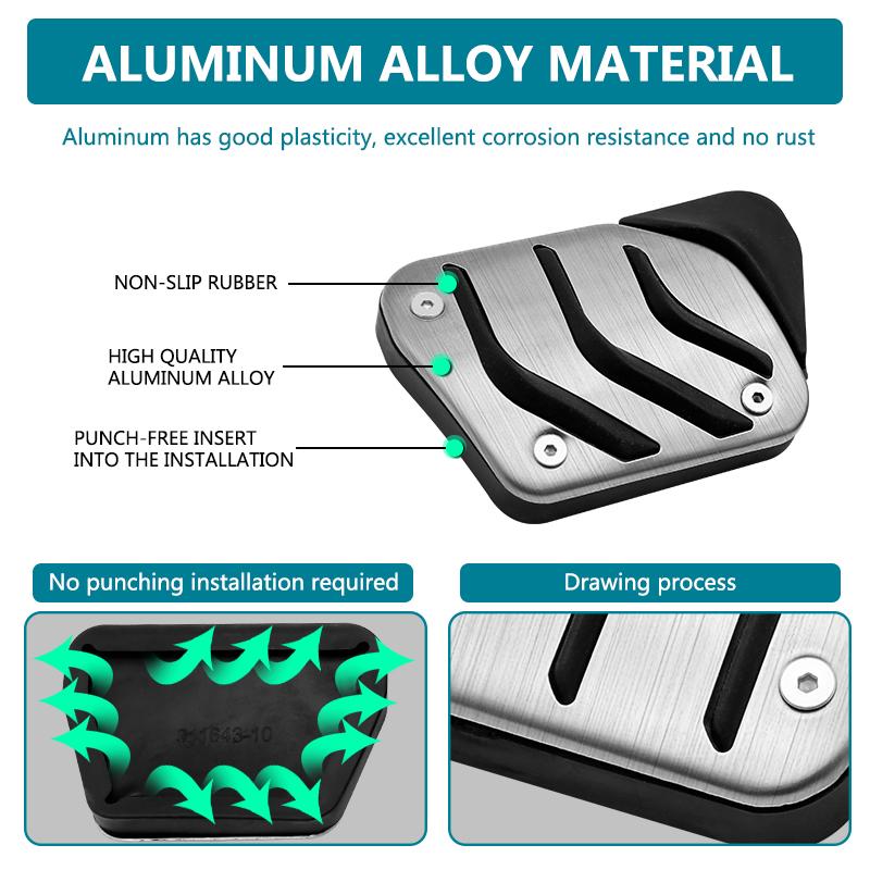 Стайлинг автомобиля, спортивные топливные тормозные педали для BMW 1, 2, 3, 4 серии M3, M4, E87, E90, F20, F21, F30, F32, F36, F80, F82, подставка для ног, тормоз