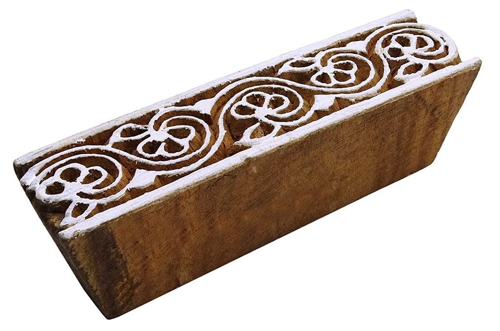 Цветочный индийский деревянный декоративный деревянный текстильный штамп ручной работы