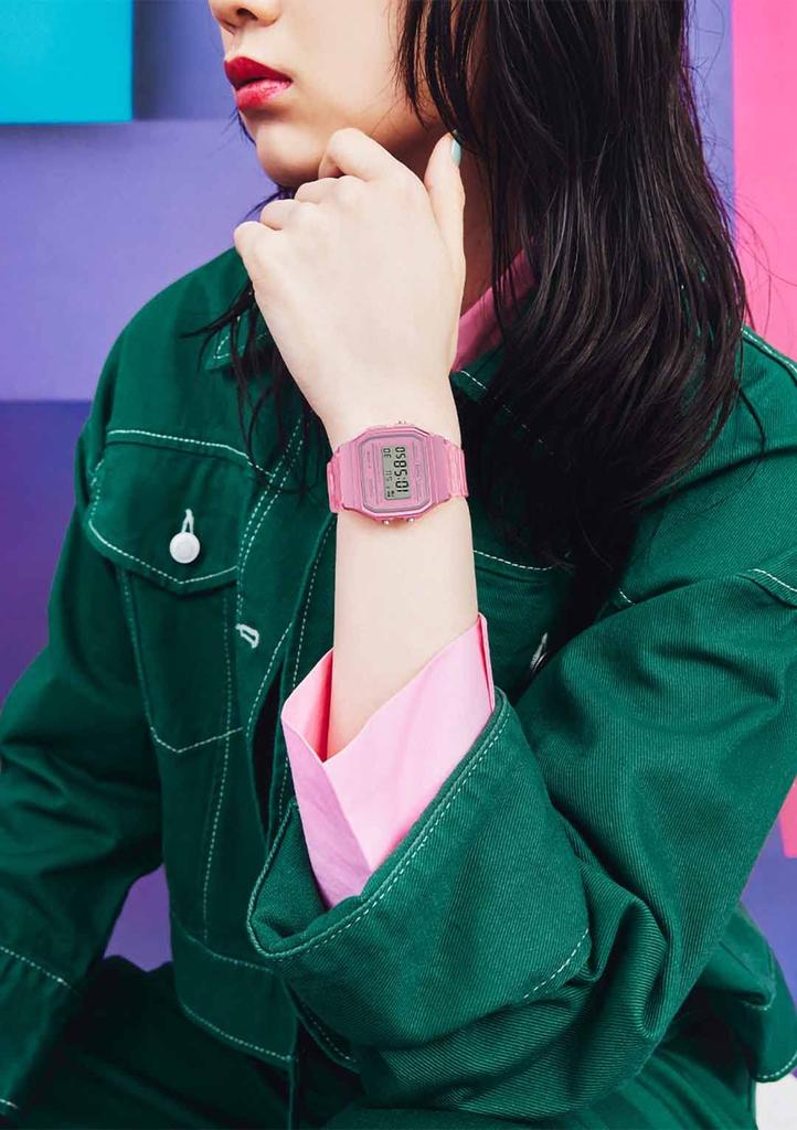 Casio Розовые часы Casio Collection, F-91WS-4JH,