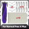 Compatible for Narwal Freo X Plus Replacement Main Side Brush HEPA Filter Mop Pads Dust Bags Spare Parts Accessories