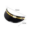 PC Material Motorcycle Visor Peak Helmet Sun Shade Protector Three Button Visor for Chopper Helmet