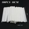 100 шт. Пластиковые палочки для леденцов, безопасные белые, DIY, аксессуары для выпечки, формы для торта, шоколада, сахарных конфет, леденцов, инструменты для выпечки, аксессуары