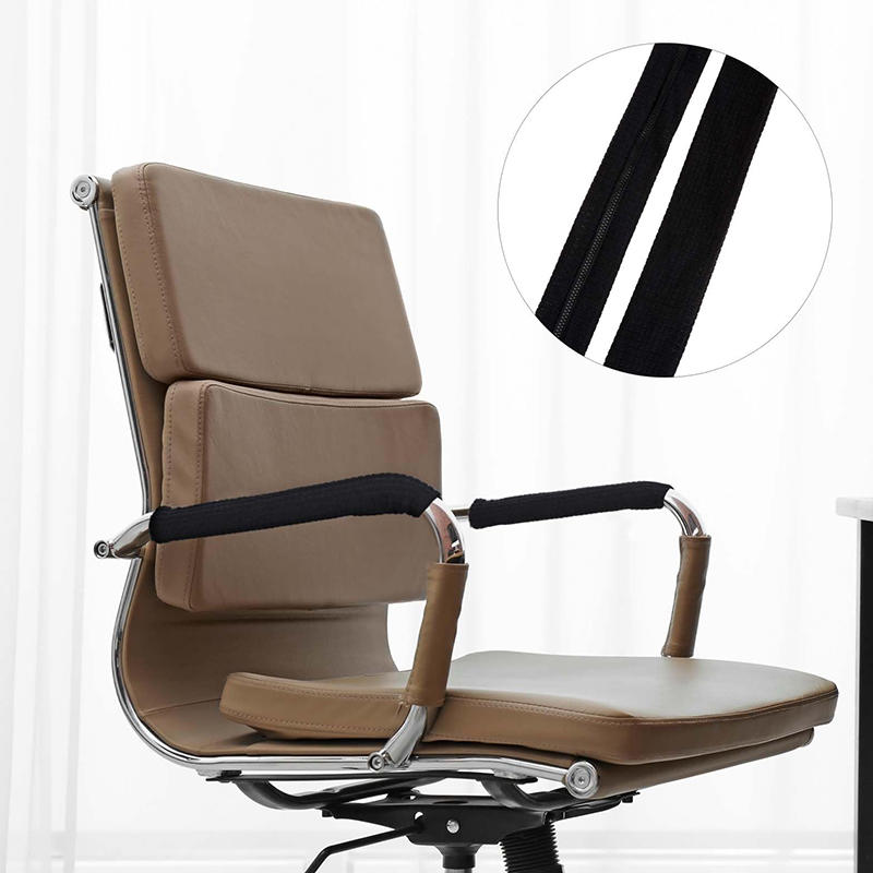 1 Pair Universal Elastic Zip Armrest Covers Removable Spandex Chair Arm Rest Covers Computer Office Elbow Arm Rest Protector