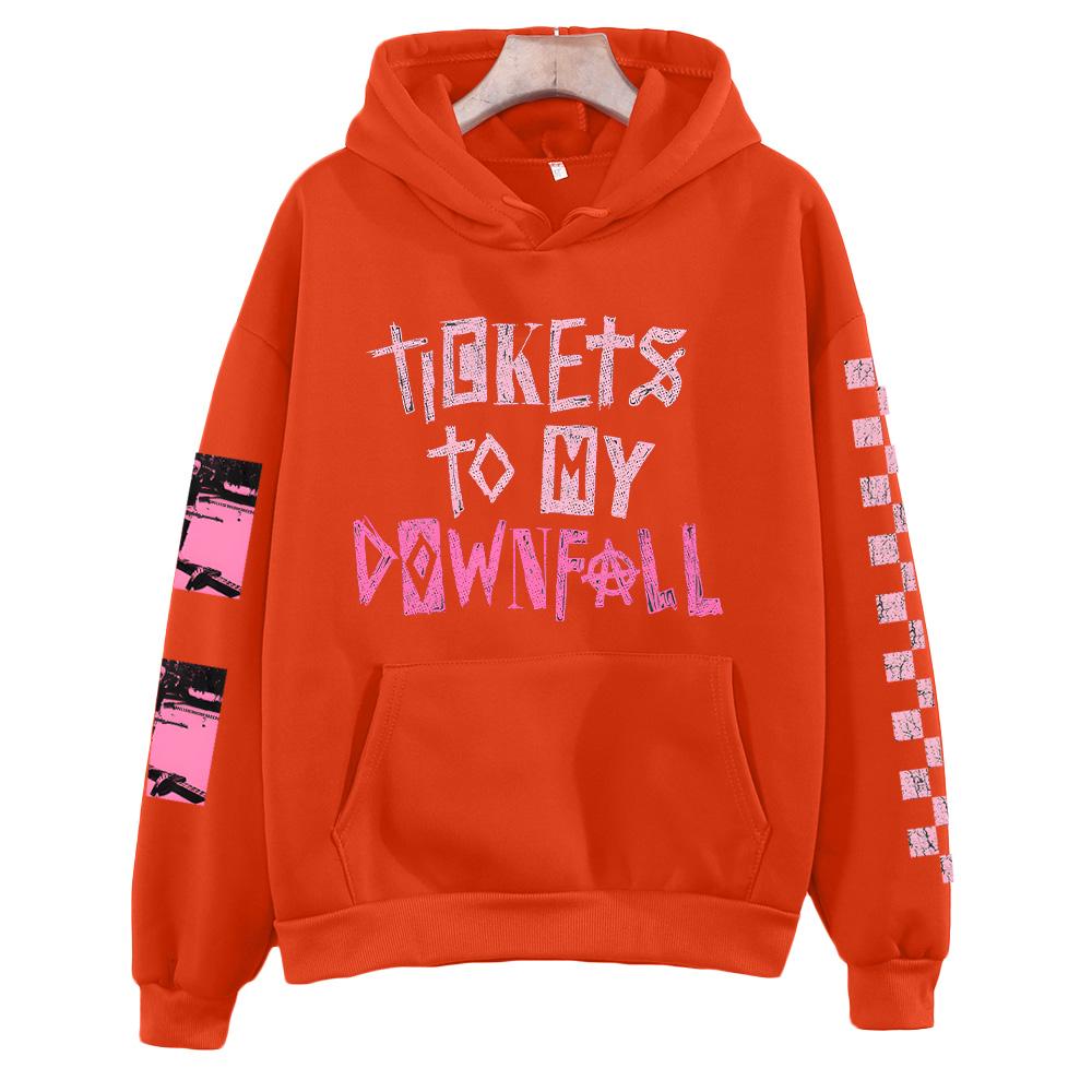 Билеты Толстовка на годовщину Толстовка рэпера Mgk Харадзюку Хип-хоп Пуловеры Топы Толстовки Подарок для фанатов Одежда Унисекс Хай-стрит