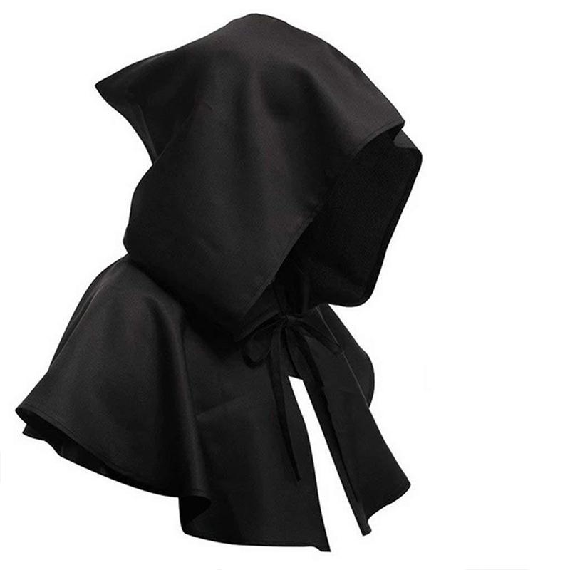 Medieval Plague Doctor Costume Kit Black Hood Cloak Crow Beak Leather Mask Balaclava Steampunk Halloween Horror Cosplay props