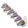 Purpurite Gemstone 925 Sterling Silver Bracelet7-8"