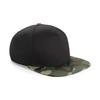 Beechfield Camouflage Retro Snapback Cap (Pack of 2)