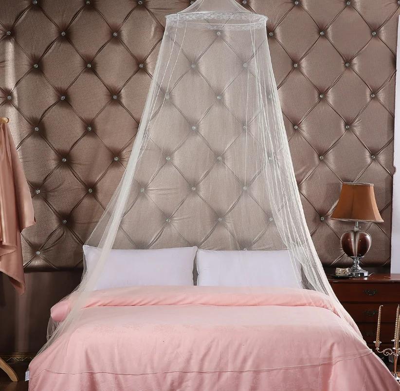 1 шт. летняя подвесная купольная москитная сетка для двуспальной кровати летняя полиэстеровая сетчатая ткань для дома, спальни, взрослых, подвесная декоративная москитная сетка