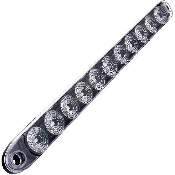 ECCPP Marker Light PCS Clear Lens Red LED 15" Waterproof SeaLED 11 LED Light Bar Stop Turn Tail 3rd Brake Light Truck Trailer RV