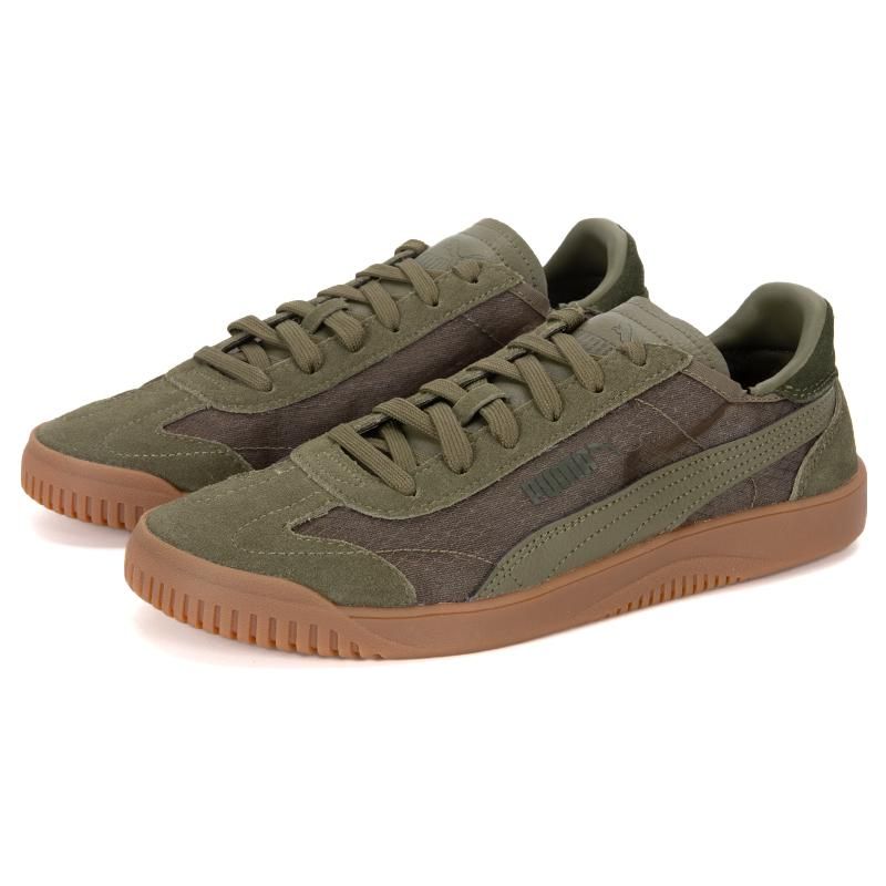 Puma Club 5V5 Translucent Low-Top Sneakers Unisex Sneakers Green Brown 391131-03