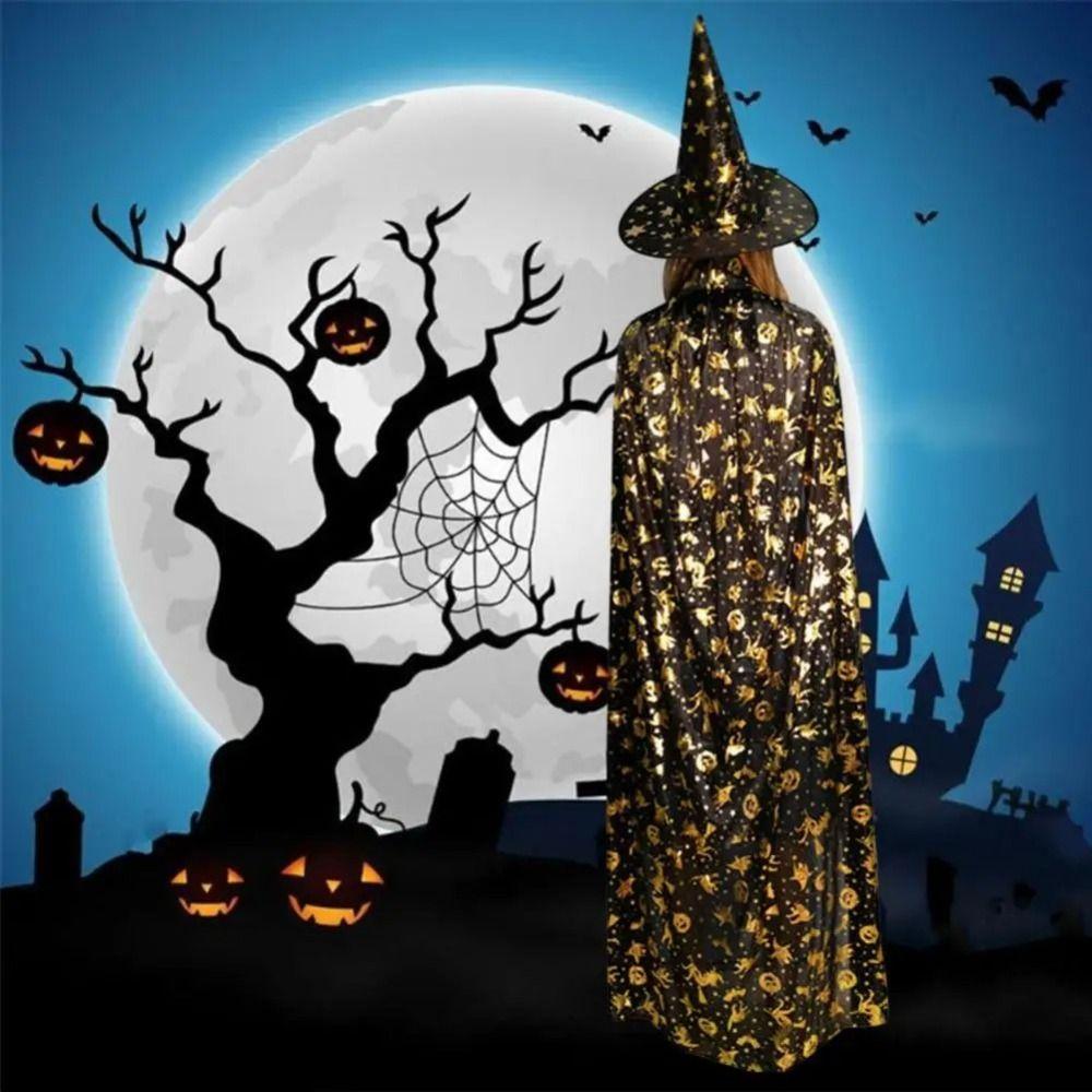 Cosplay Halloween Costume Cosplay Props Cloak Witch Hat Fashion Halloween Cape Adults