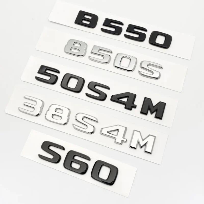 Серебристо-Черный 50S4M 38S4M 40S 60S B550 850S B50 ABS Эмблема для Mercedes Benz Brabus S W221 W222 W223 Наклейка Логотип Значок на Багажник Автомобиля AU1