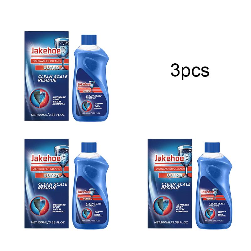 JAKEHOE Dishwasher Cleaner Removes Stains Grease & Limescale Household Kitchen Dishwasher Cleaning Liquid