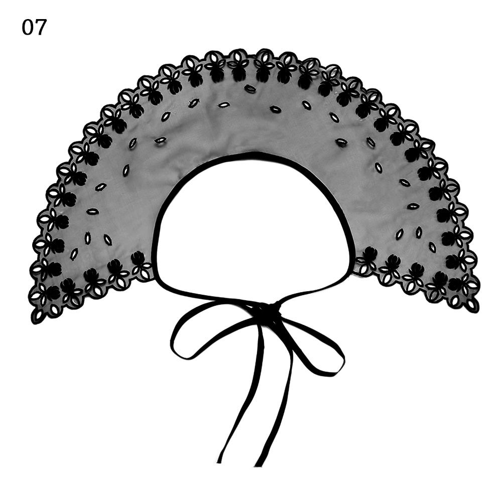 Embroidered Lace Lapel Shirt Fake Collar Cloud Shoulder Clothes Accessories Blouse False Collar