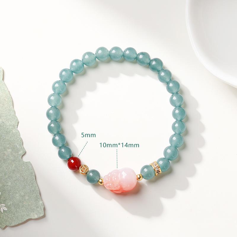 Amethyst & White Crystal Beaded Bracelet for Girls - Sweet Summer Fairy Jewelry
