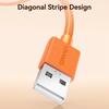 USAMS SJ772 U92 1.2m Type-C Cable 18W Fast Charging USB-A to USB-C Data Transfer Cord with LED Light