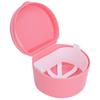 Переносной футляр для стоматологических ретейнеров, ортодонтический фиксатор для зубов, коробка для хранения искусственных зубов, розовый