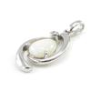 Les Trésors De Lily [I8871] - Artisan Silver Pendant 'Goddess Opal' Silver White (rhodium-plated) - 18x10 Mm