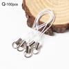 50Pcs Key Rings Cell Phone Braided Lanyard Cords Jewelry Findings DIY Rope Keychains Mobile Clasp