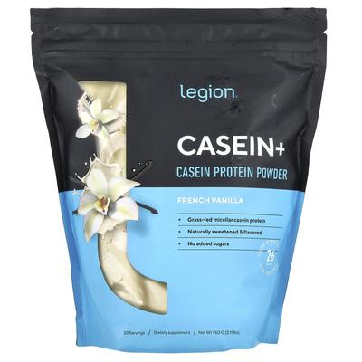 Casein+, Казеиновый протеиновый порошок, Французская ваниль, 960 г (2,11 фунта)