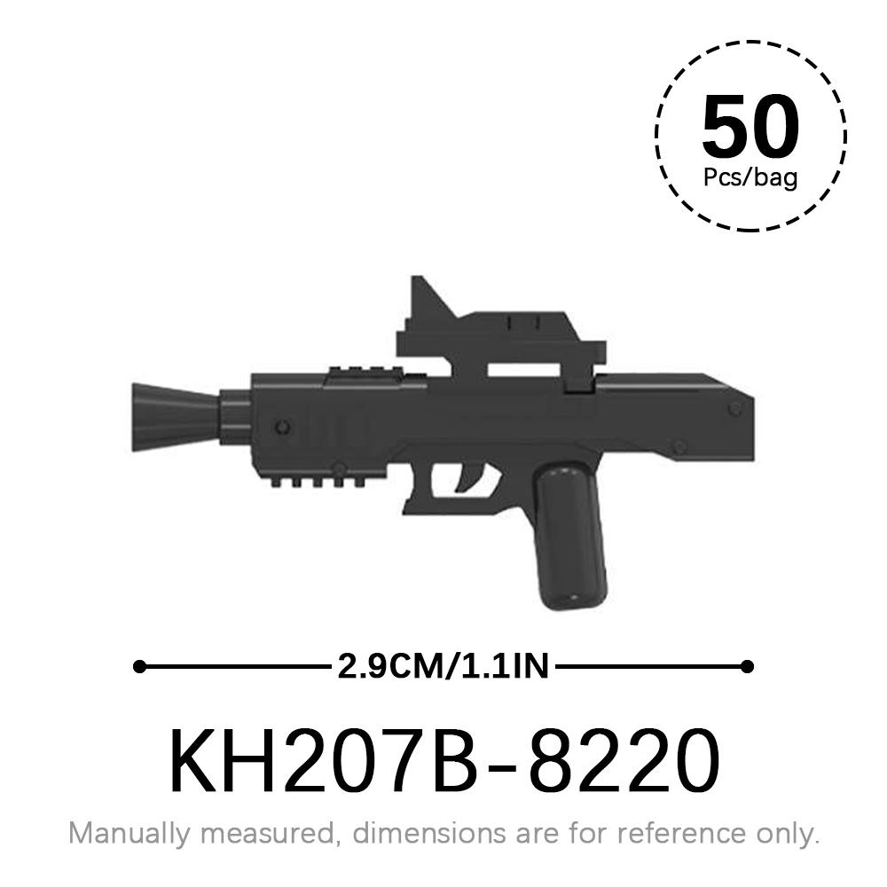 50 шт./лот Набор военного оружия SWAT WW2 Детали для фигурок MOC Кирпичики Звездные войны WW2 Корпус Оружейные аксессуары Строительные блоки Детские игрушки