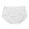 Women Underpants Seamless Solid Color Ice Silk Soft Breathable Quick-drying Low Waist Moisture-wicking Elastic Lady Briefs Sports Panties