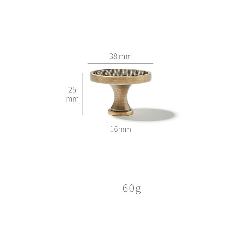 Luxury Brass Drawer Knob Vintage Cabinet Wardrobe Pull Handle Antique Bronze Kitchen Hardware Furniture Drawer Home Renovation