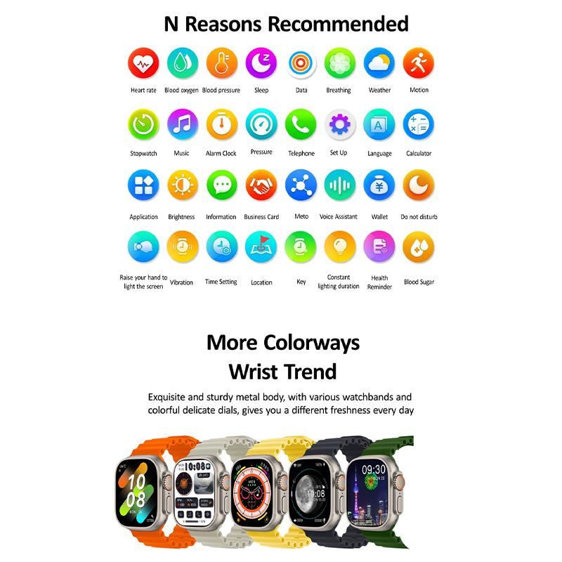 2023 Новые мужские смарт-часы HK10 AMOLED HD с высоким разрешением экрана и высокой частотой обновления, женские смарт-часы с защитой от влаги IP68, поддержкой Bluetooth, вызовов по NFC.