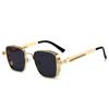Eye Protection Retro Sunglasses Punk Black Shades Glasses Metal Frame Sunglasses  for Women Men