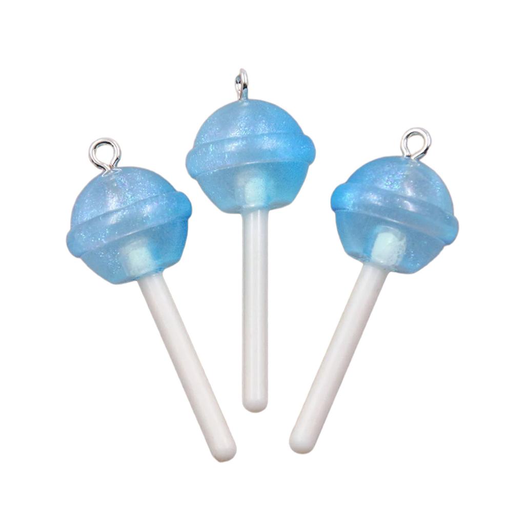 3 шт. Уникальная подвеска-леденец в форме звезды, сердца, круга с прочным покрытием из смолы для повседневной носки.