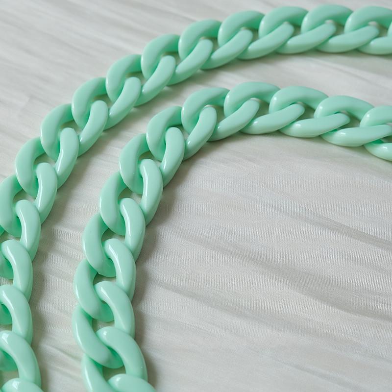 Новый аксессуар для телефона, цепочка со съемными деталями, карамельный неоновый ремешок через плечо из смолы, роскошный ремешок для телефона, цепочки, акриловый ремешок на плечо, подвесная цепочка