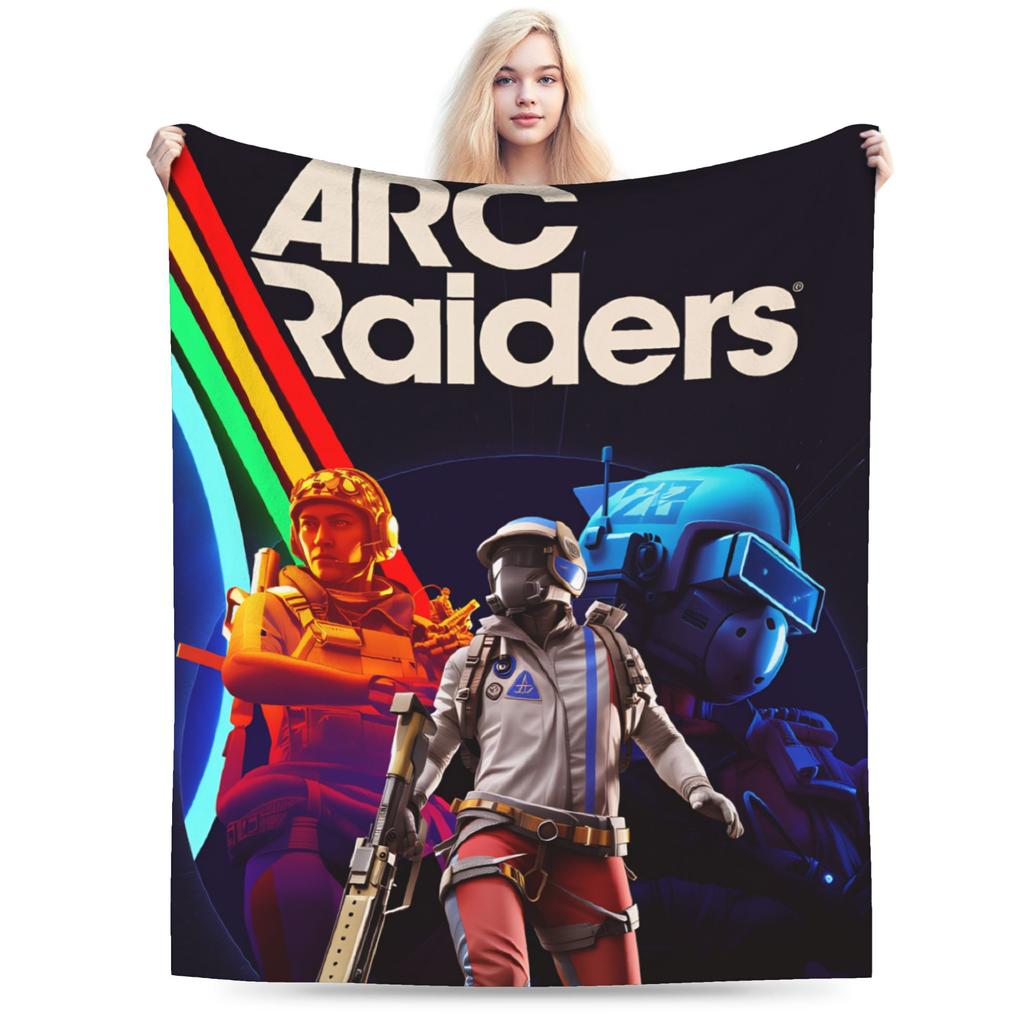 Плед Arc Raiders Качественный Теплый Мягкий Плед для Дивана Зимний Студенческий Домашний Декор Уличный Тренд Покрывало