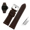 22 мм 24 мм 26 мм Большой размер Браслет Для Panerai Citizen Diesel Tudor Матовый Ретро Кожаный Ремешок Для Часов Мужской Наручный Ремешок Коричневый