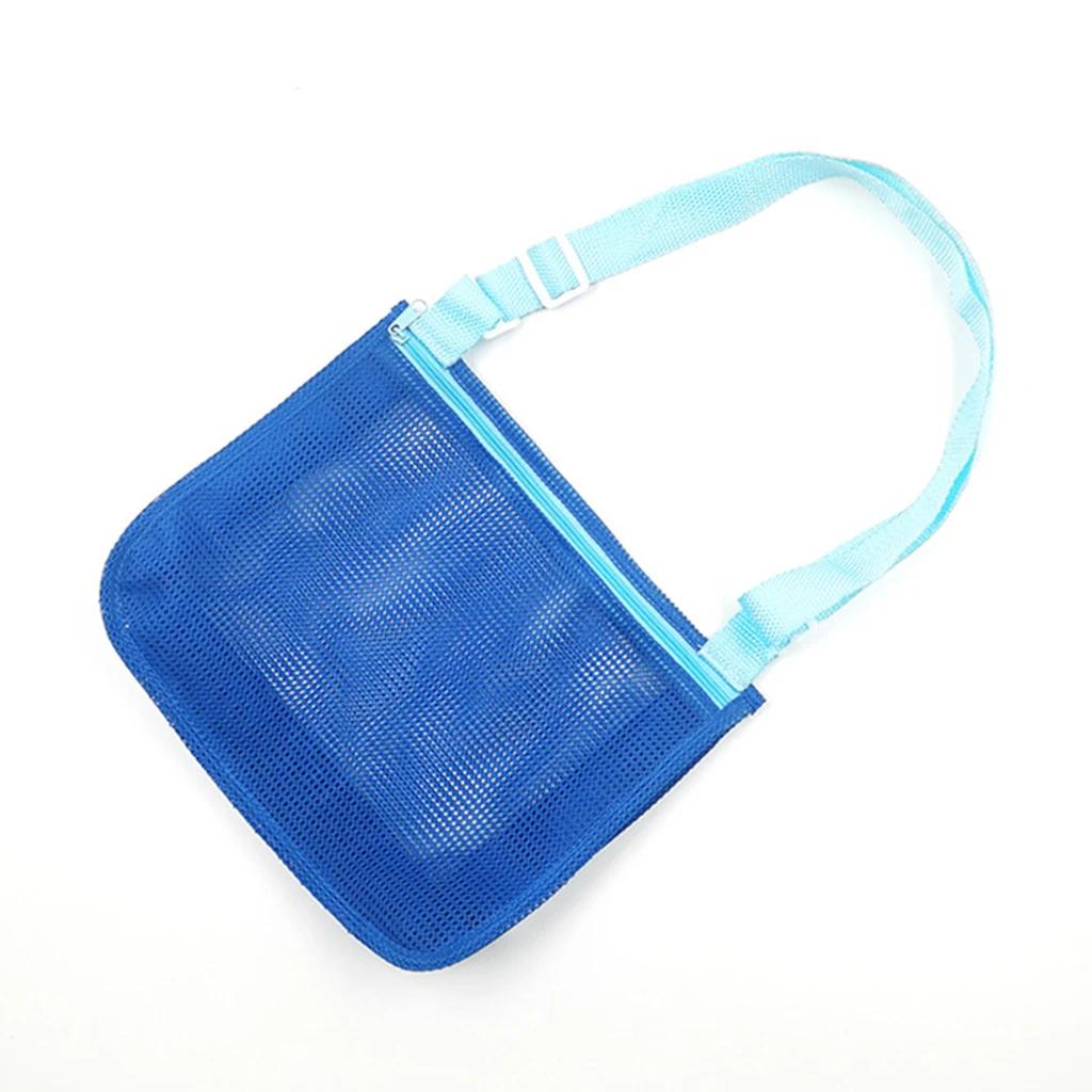 Outdoor Beach Mesh Bag Childen Sand Away Foldable Protable Baby Beach Toys Clothes Bags Kids Toys Storage Sundries Organizers