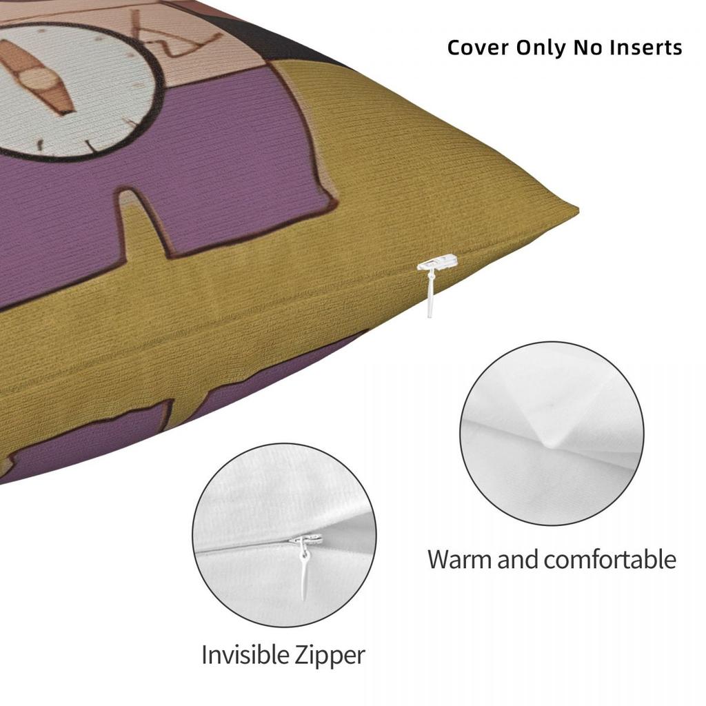 Stylish Home Buriburizaemondecor Pillowcase Stuff Anime Cartoon Pillow Covers Zippered Multi-Size